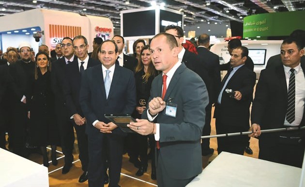 الرئيس عبدالفتاح السيسي مفتتحا الدورة 23 لمؤتمر القاهرة الدولي للاتصالات وتكنولوجيا المعلومات كايرو آي سي تي 2019﻿