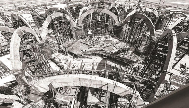موقع إنشاء مبنى الركاب الجديد في مطار الكويت الدولي﻿