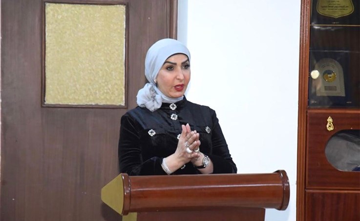 الشيخة انتصار المحمد متحدثة في المحاضرة﻿