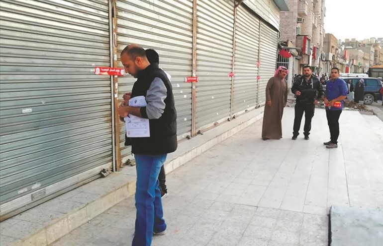 إغلاق عدد من المحلات المخالفة خلال الحملة﻿