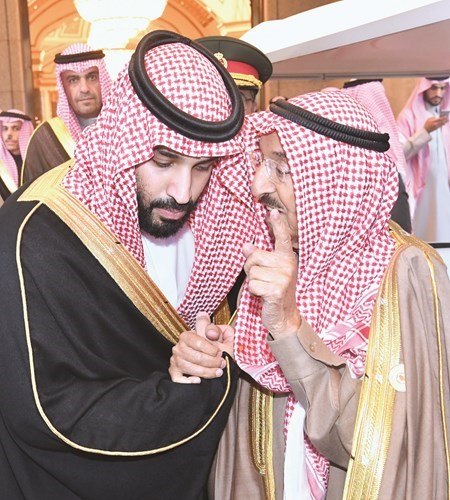 حديث بين صاحب السمو الأمير الشيخ صباح الأحمد وولي العهد السعودي الأمير محمد بن سلمان﻿