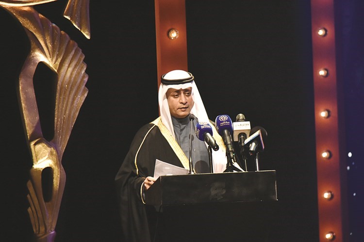 الأمين العام المساعد لقطاع الفنون د. بدر الدويش أثناء إلقاء كلمته