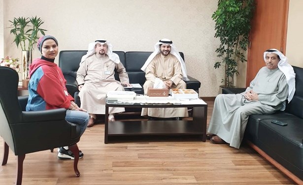 جانب من لقاء وفد رابطة أعضاء هيئة التدريس مع د. فريح العنزي
