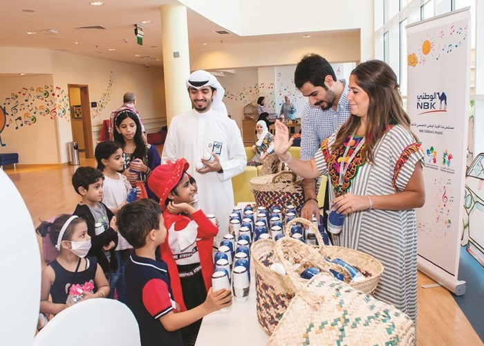 خلال إحدى الفعاليات في مستشفى بنك الكويت الوطني للأطفال