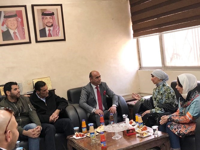 الزيارة الأخيرة التي قامت بها الشيخة انتصار المحمد إلى الأردن