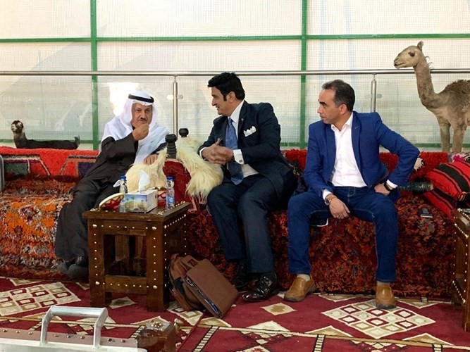 الوفد المصري وشرار في قرية البادية