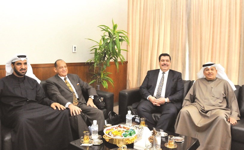 وليد العمار وعبدالله الشاهين خلال اللقاء