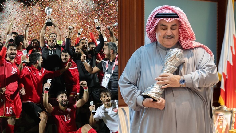الشيخ خالد بن أحمد آل خليفة يحمل "كأس خليجي 24"