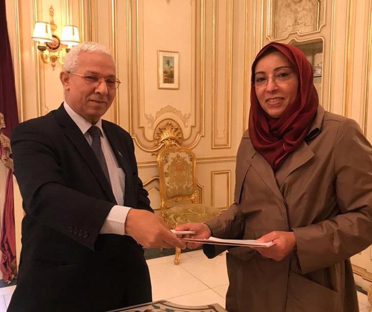 الشيخة فادية سعد العبدالله الصباح والدكتور جمال زهران