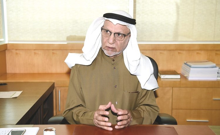 النائب الأول لرئيس غرفة تجارة وصناعة الكويت عبدالوهاب‬ الوزان متحدثا للزميل يوسف لازم	(احمد علي)