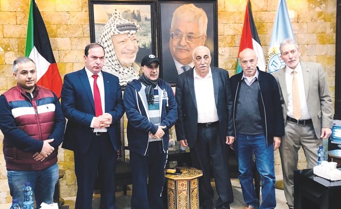 محافظ أريحا والأغوار جهاد أبو العسل مستقبلا السفير عزيز الديحاني
