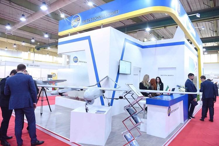 جناح أوكرانيا بمعرض الخليج للدفاع والطيران الخامس
