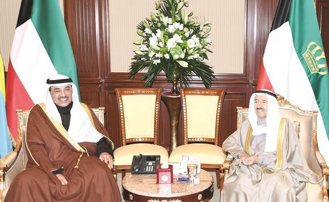  وسموه مستقبلا سمو الشيخ صباح الخالد