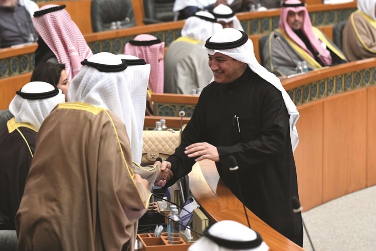 عسكر العنزي خلال الجلسة﻿