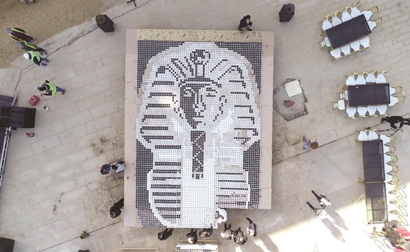 قناع الملك توت عنخ آمون بالمتحف الكبير