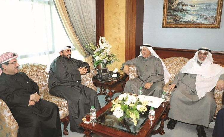 الشايع خلال استقباله الشيخ د.باسل الصباح