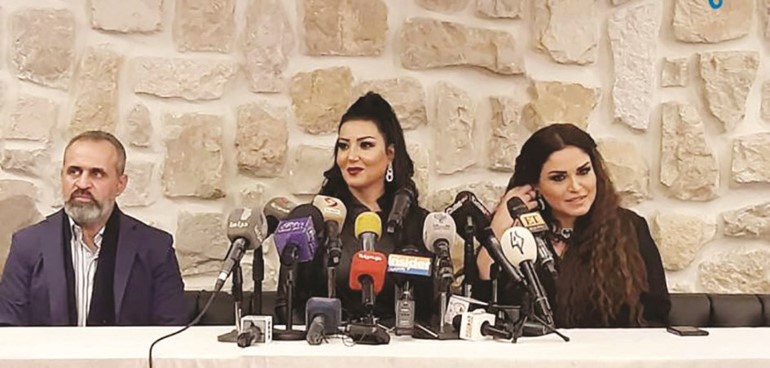 سمية في المؤتمر الخاص لإطلاق الاغنية