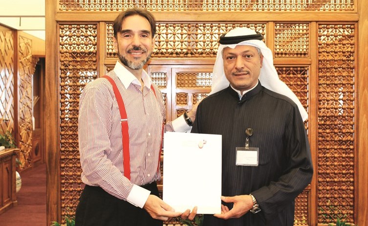 عبدالله الصبيح مستقبلا أرثر كرمازي