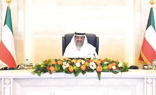 سمو الشيخ صباح الخالد مترئسا اجتماع مجلس الوزراء
