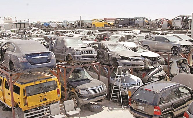 صورة أرشيفية من سكراب السيارات