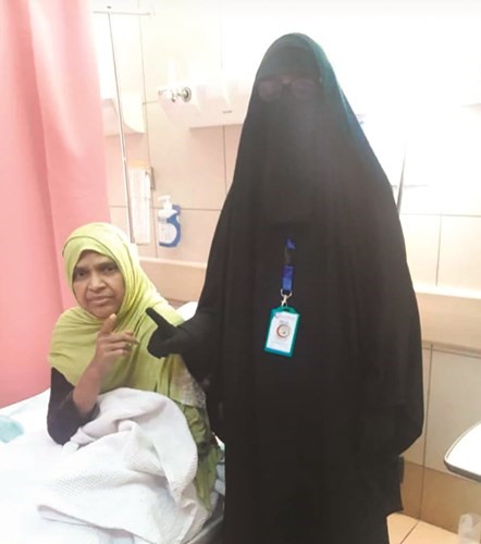 المريضة السيلانية تشهر اسلامها