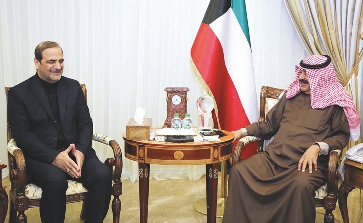خالد الجارالله مستقبلا السفير الإيراني