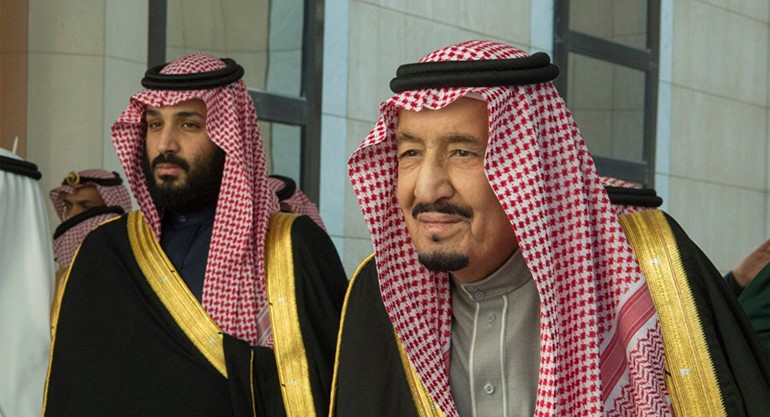 خادم الحرمين الشريفين الملك سلمان بن عبد العزيز وولي العهد الأمير محمد بن سلمان 