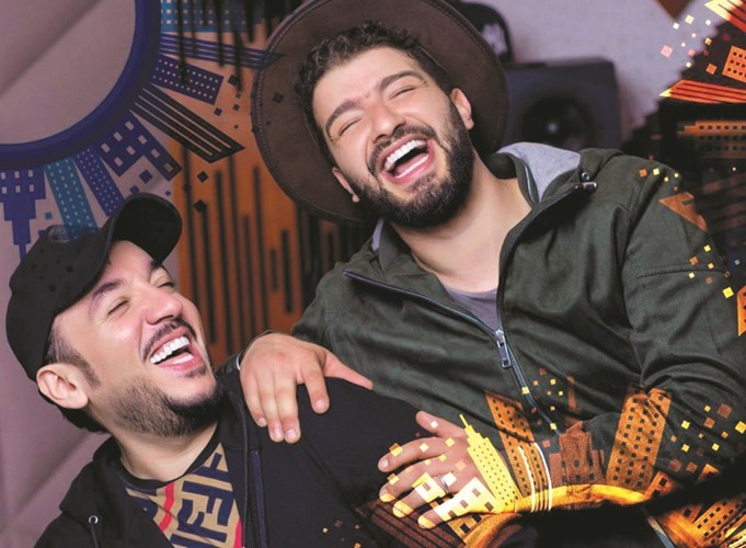 حمزة الفيلالي مع توفيق المغربي الشهير بـ الجوكر