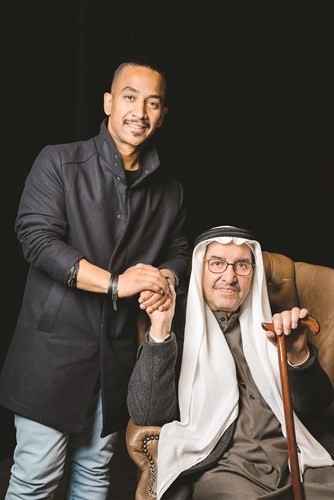 الكاتب الكبير عبدالعزيز السريع مع المخرج الشاب يوسف الحشاش
