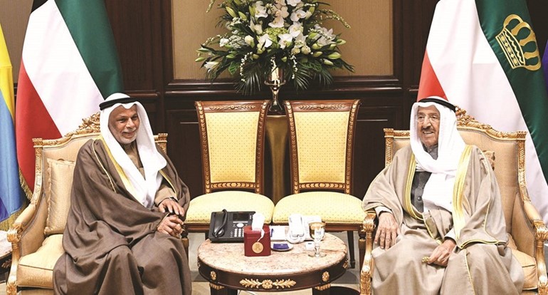 صاحب السمو مستقبلا المستشار جاسم المطاوعة
