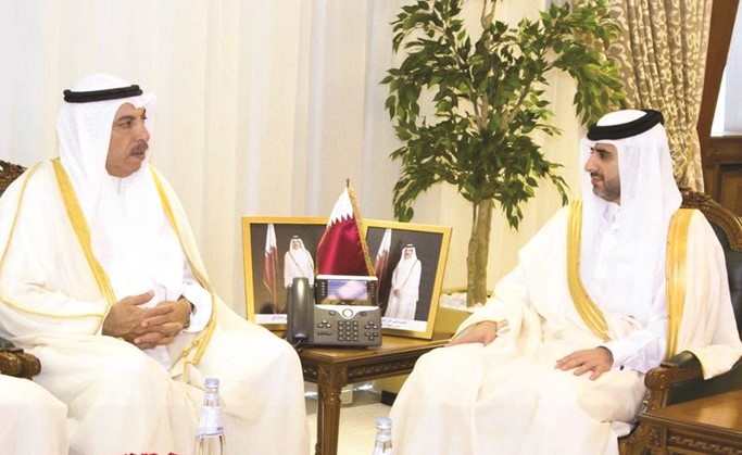 فيصل الشايع خلال لقائه مع الشيخ بندر بن محمد