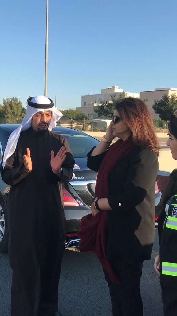الوزيرة د.رنا الفارس والنائب ماجد المطيري 