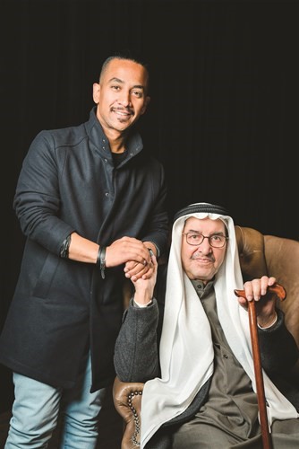 الكاتب القدير عبدالعزيز السريع مع المخرج يوسف الحشاش
