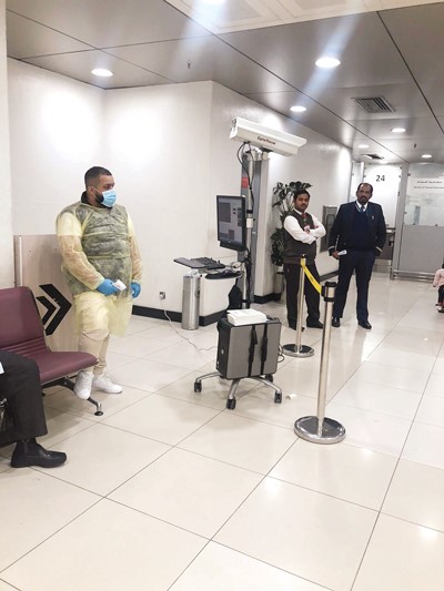 إجراءات احترازية في مطار الكويت لمواجهة ڤيروس كورونا الجديد