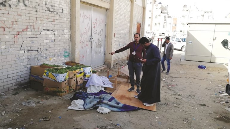 مصادرة خضراوات من الباعة الجائلين خلال الجولة