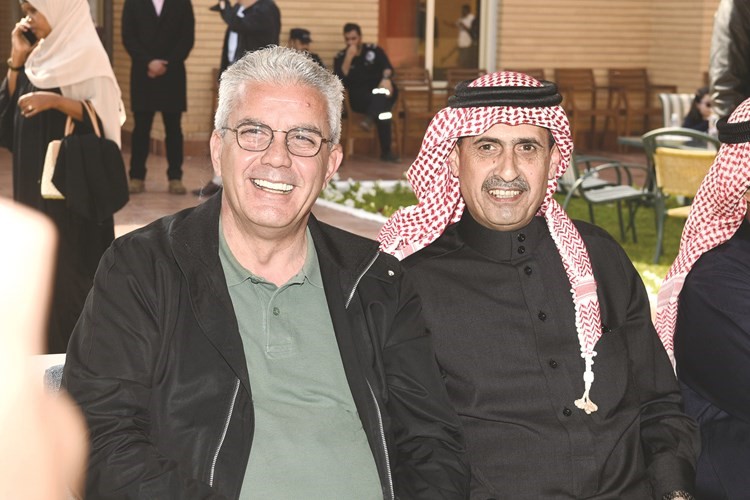 السفيران الأردني صقر أبو شتال والفلسطيني رامي طهبوب