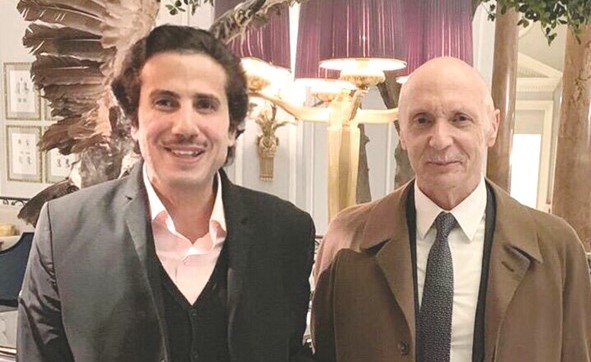 السفير الشيخ عزام الصباح مع رئيس الأركان الإيطالي انتسو فيتشاريللي