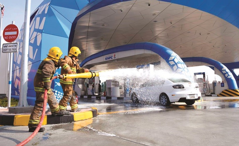 «البترول الوطنية» تنظم تمريناً ميدانياً على حادث وهمي في إحدى محطاتها