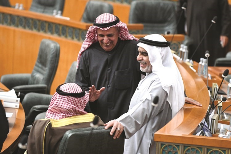 سمو الشيخ صباح الخالد وعدنان عبدالمصمد وعبدالله الرومي