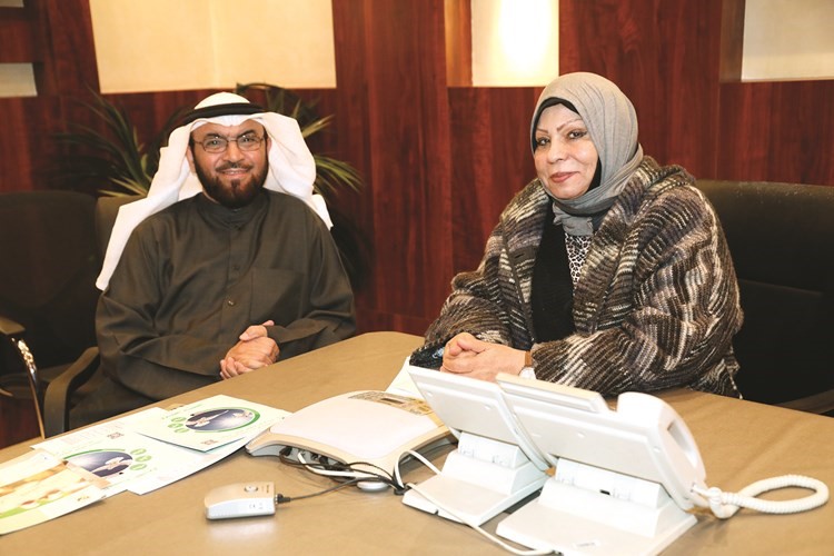 محمد العتيبي متحدثا للزميلة ليلى الشافعي