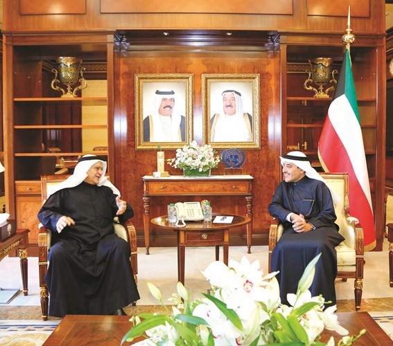 الشيخ د.أحمد ناصر المحمد مستقبلا الأمين العام لمنظمة (أوابك)