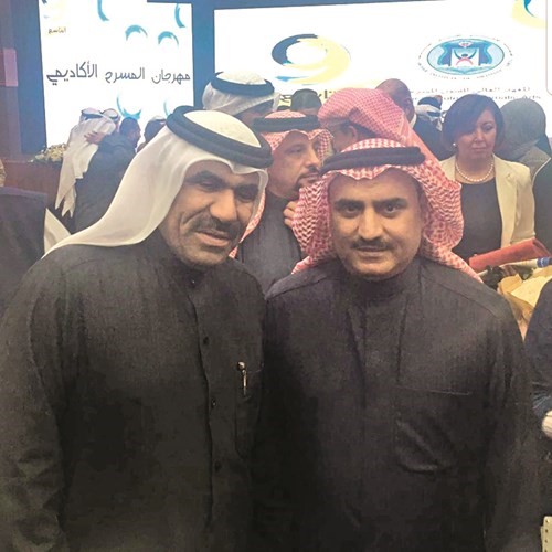 الأنباء مع الوزير د.سعود الحربي بعد نهاية الحفل
