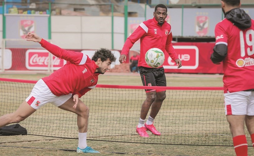 تدريبات جدية للأهلي استعدادا لطلائع الجيش