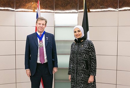 الوزيرة مريم العقيل وعمدة الحي المالي لمدينة لندن 