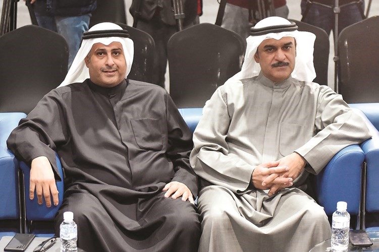د.يحيى عبدال وم.أوس النصف لدى حضورهما المؤتمر