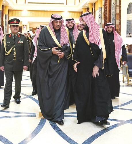 حديث بين صاحب السمو الملكي الأمير محمد بن سلمان وسمو الشيخ صباح الخالد