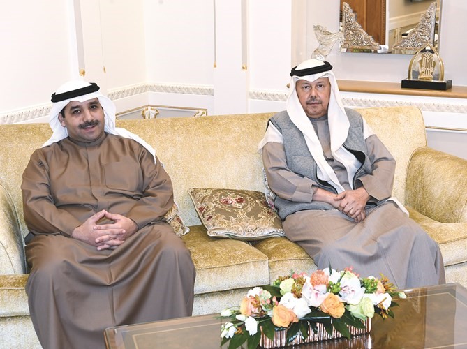 أحمد فهد الفهد والشيخ صباح ناصر صباح الأحمد