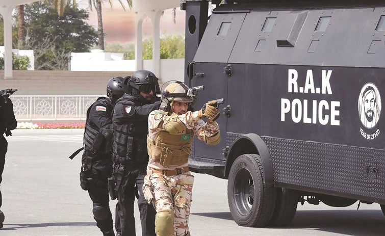 خلال تدريبات أمن الخليج 2 الذي اقيم في الإمارات