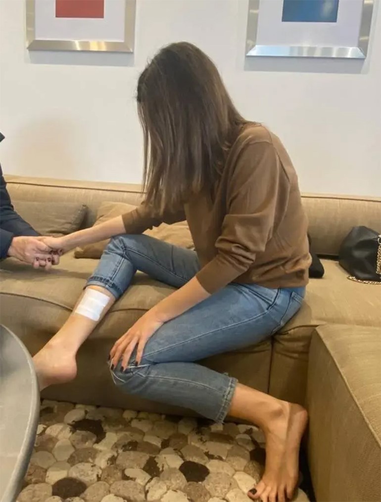 نانسي عجرم بعد إصابتها