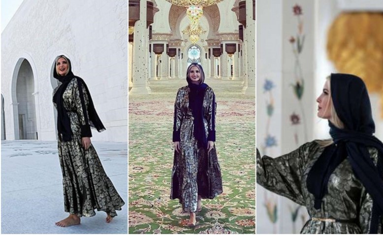 فيديو بالحجاب.. إيفانكا ترامب تزور مسجد الشيخ زايد